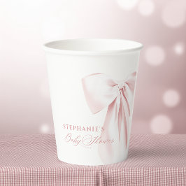 Pretty Pink Bow Baby Shower