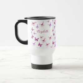 Pretty Pink Butterflies Custom Name Resemugg