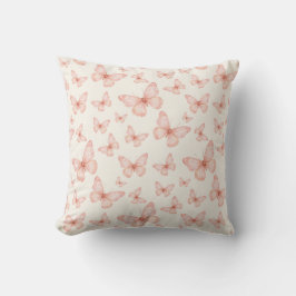 Pretty pink butterflies kudde