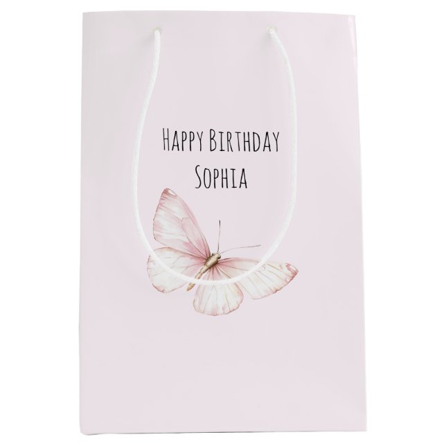 Pretty Pink Butterfly Birthday (Framsidan)