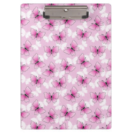 Pretty Pink Butterfly Clipboard