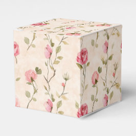 Pretty Pink Cream Roses Floral Bridal Shower Presentaskar