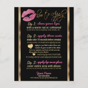 Pretty Pink Glitter Lapp Instruktioner Flygblad