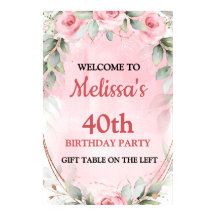 Pretty Pink Roses Birthday