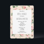 Pretty Pink Roses Floral Bridal Shower Inbjudningar<br><div class="desc">Pretty Pink Roses Floral Bridal Shower</div>