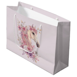 Pretty Ponies and Petals Horse Gift Bag for Girls