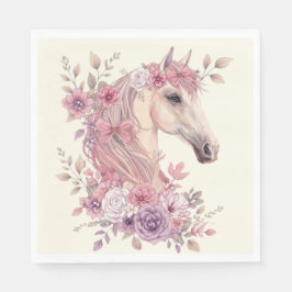 Pretty Ponies and Petals Horse Party Pappersservett