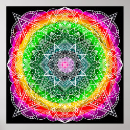Pretty Prism Fantasy Art Meditative   Poster