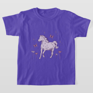 Pretty Purple Horse T Shirt