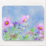 Pretty Spring Wild Flowers Musmatta<br><div class="desc">Pretty pink flowers and lavender meadow on a bright spring day against a blue sky.</div>