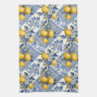 Pretty Talavera Tile All-Over Print Lemons Kökshandduk