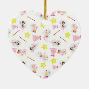 Pretty Tooth Fairy Magic Wand White Teeth Julgransprydnad Keramik