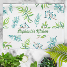 Pretty Watercolor Floral Garden Personalized