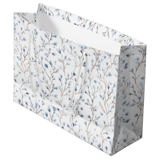 Pretty White Blue Floral Bridal Shower (Framsidan Vinklad)