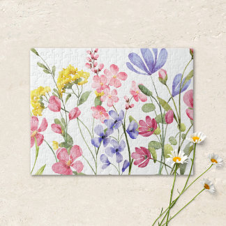 Pretty Wildflowers Jigsaw Puzzle Pussel