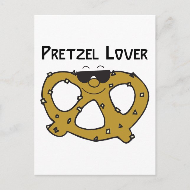 Pretzel Älskare Gift Vykort (Framsida)