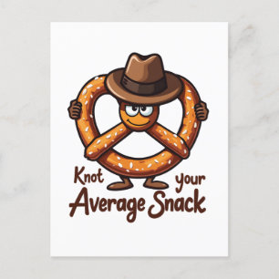 Pretzel Dealer Pretzels Snack-Oktoberfest Baking Inbjudan Vykort