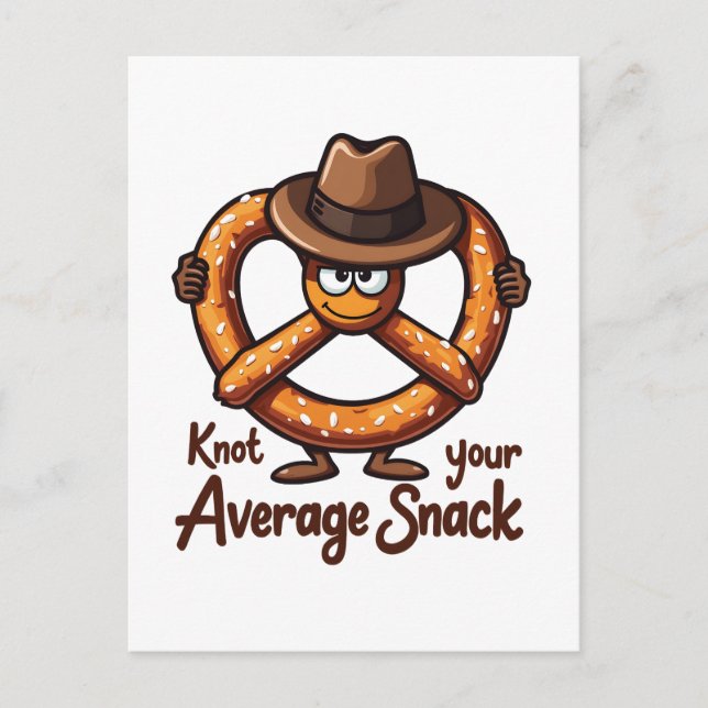 Pretzel Dealer Pretzels Snack-Oktoberfest Baking Inbjudan Vykort (Framsida)