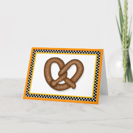 Pretzel-hälsningskort Kort