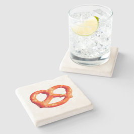 Pretzel Knot Snacks Pretzels Stone Underlägg