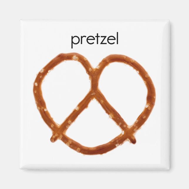 Pretzel-kylskåp, magnet (Framsidan)