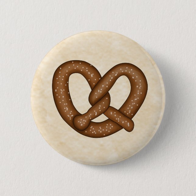 Pretzel med Beige Bkgd-knapp Knapp (Framsida)