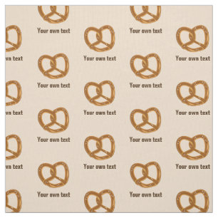 Pretzel mönster på beige - anpassningsbar som till tyg