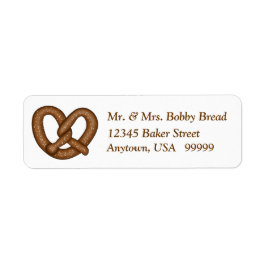 Pretzel-Returetiketter Returadress Etikett