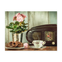 Pretzel Tea Ro Clock Postcross