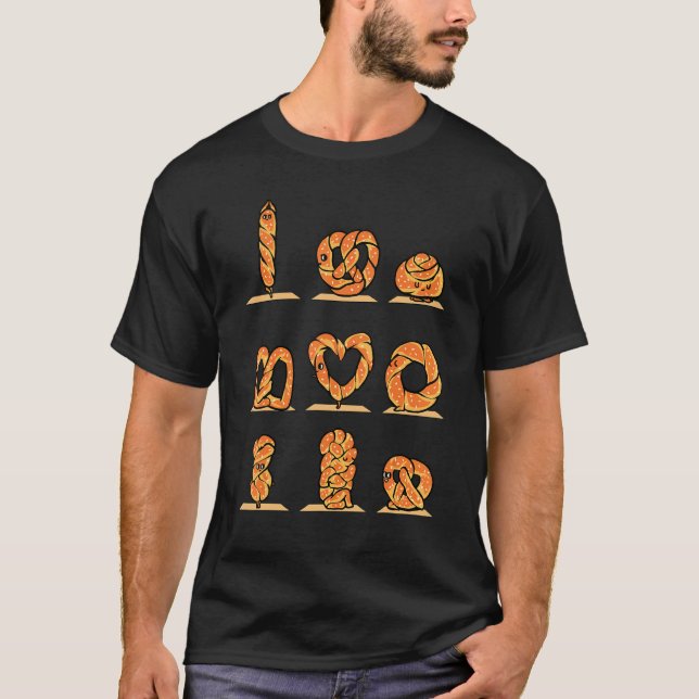 Pretzel Yoga T Shirt (Framsida)
