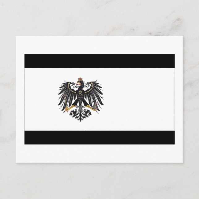 Preussen (1892-1918) Prussia Flagga Vykort (Framsida)