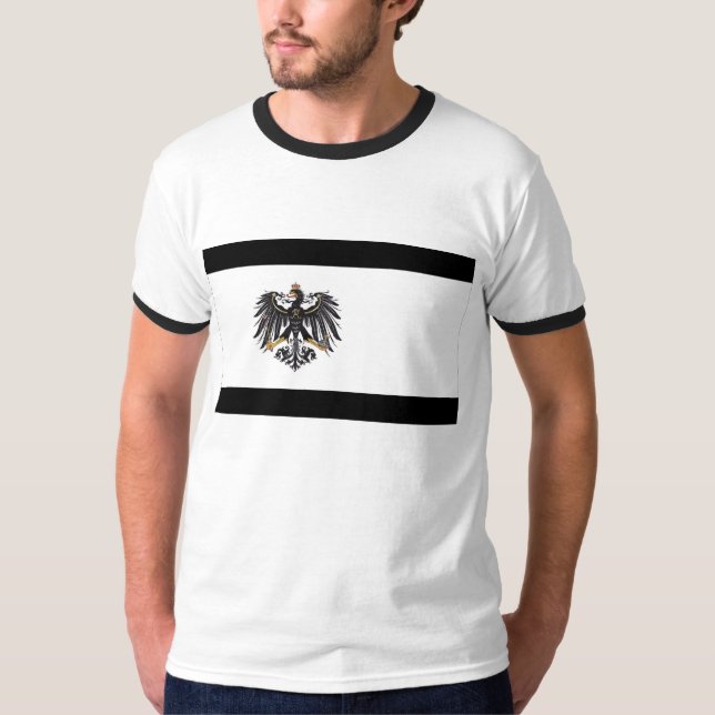 Preussen (1892-1918) Prussiaflagga T Shirt (Framsida)