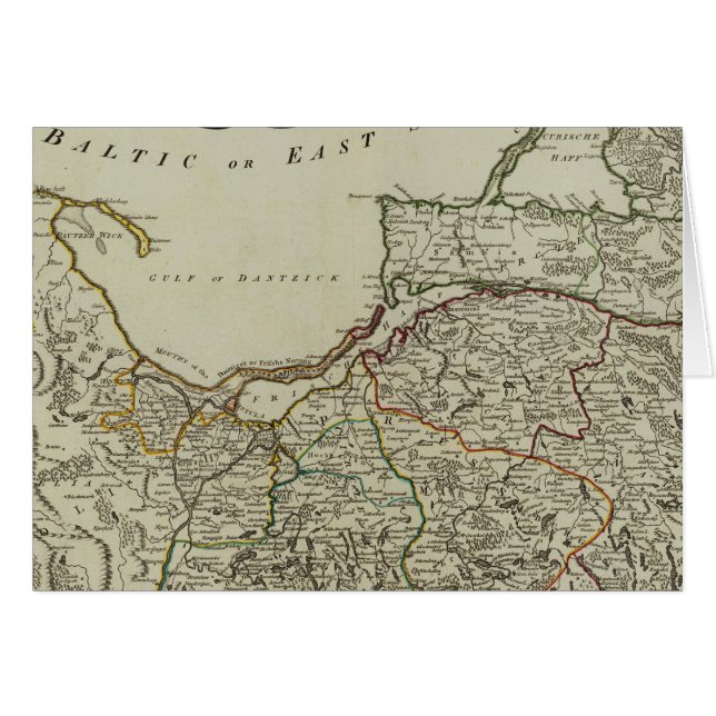 Preussen, Dantzick Hälsningskort (Framsidan Horizontal)