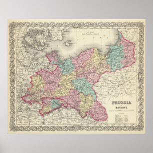 Preussen och Sachsen Poster