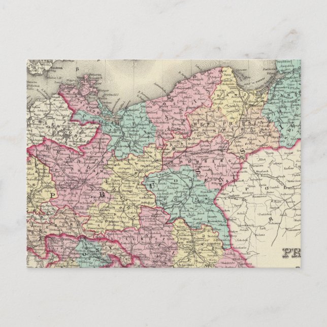 Preussen och Sachsen Vykort (Framsida)