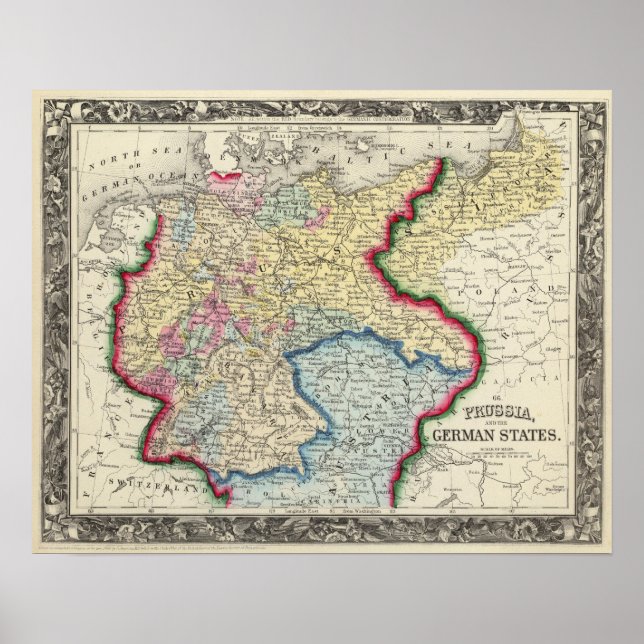 Preussen och Stater Poster (Framsidan)