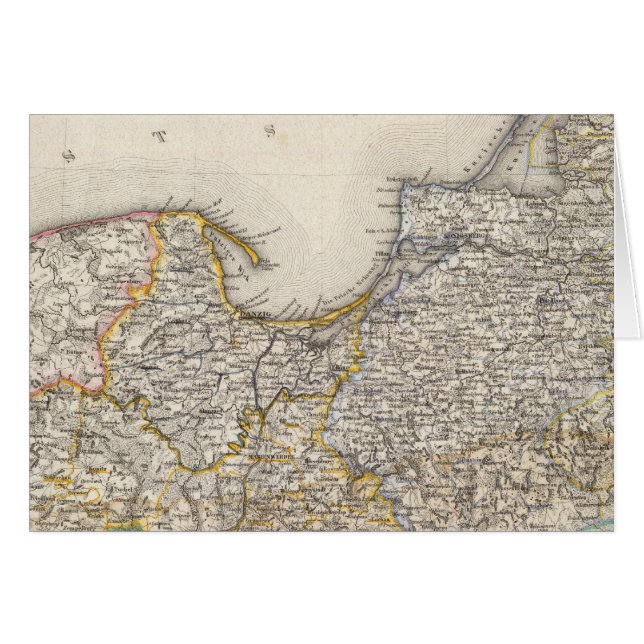 Preussen, Tyskland, Polen 2 Hälsningskort (Framsidan Horizontal)