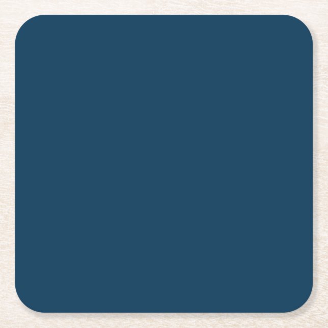 Preussian Blue Solid Papper Underlägg (Framsidan)