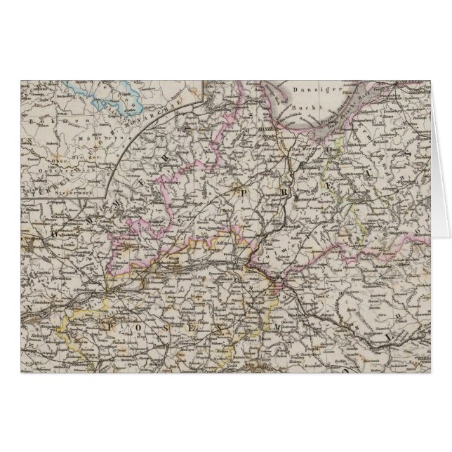 Preussiska provinser hälsningskort (Framsidan Horizontal)