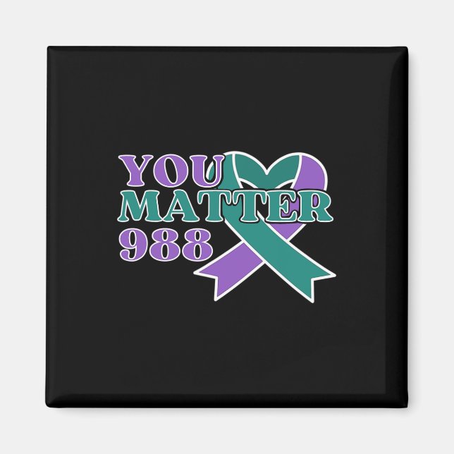 Prevention 988 Du Problemmedvetandegör menyfliksom Magnet (Framsidan)