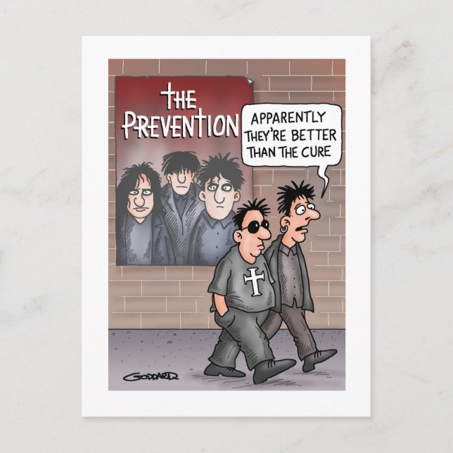 Prevention is better than cure vykort (Framsida)
