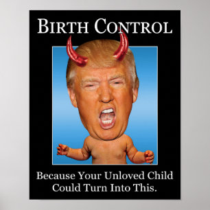 Preventivmedel - Roligt Djävul Trump Antikrist Poster