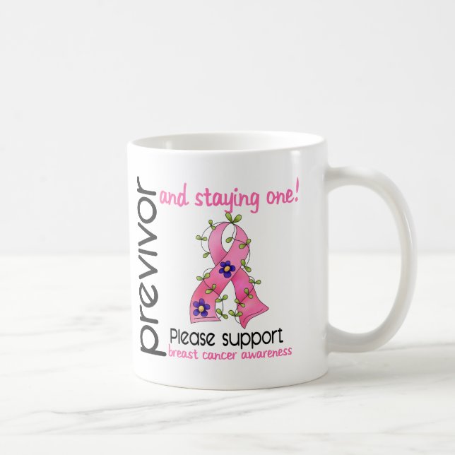 Previvor 9 bröstcancer kaffemugg (Höger)