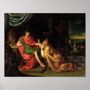 Priam och Achilles Poster