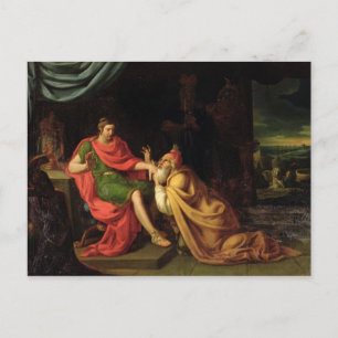 Priam och Achilles Vykort