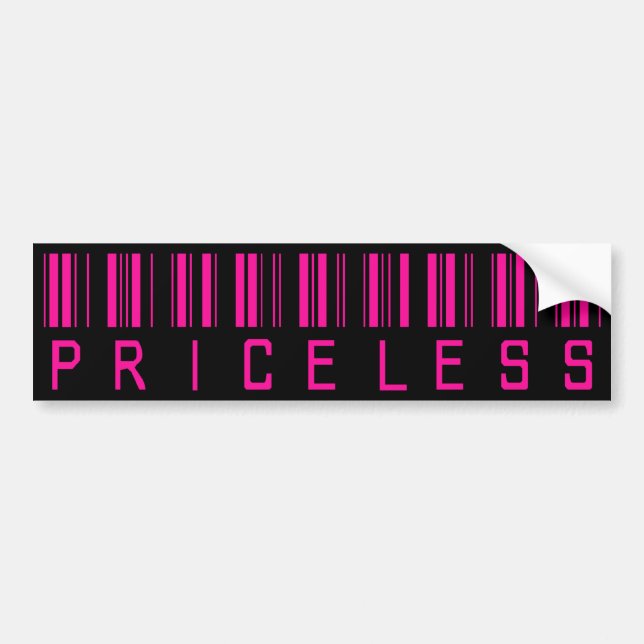 Priceless Barcode Bildekal (Framsidan)