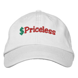 Priceless Embroired Hat Broderad Keps