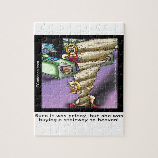 Pricey Himmelsk Stairway Funny Pussel (Vertikal)