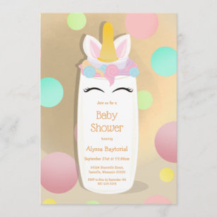 Pricka inbjudan för baby shower för