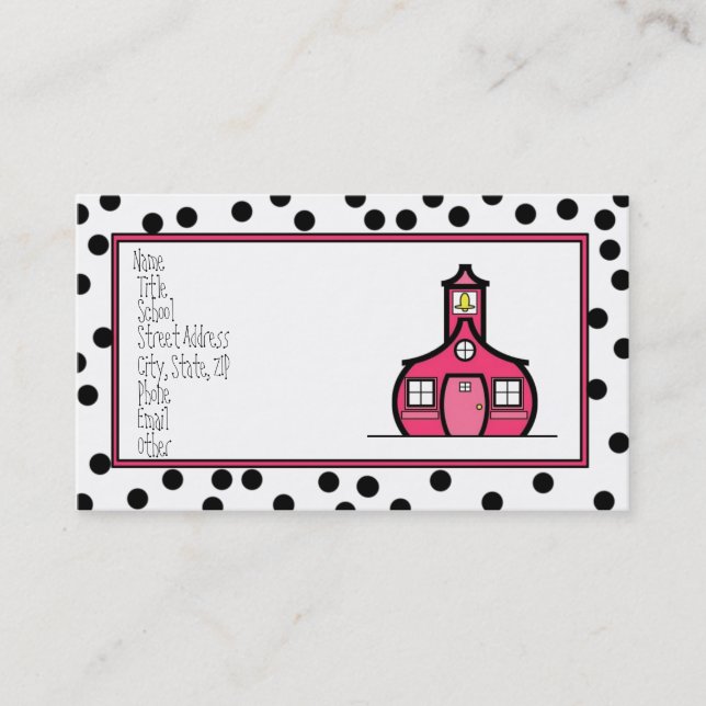 Pricka logotypkortet visitkort (Framsida)